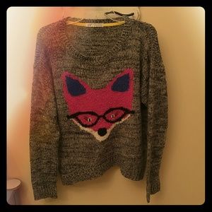 Soft Oversize Fox Sweater